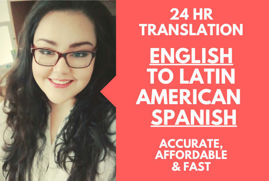 I will translate english to latin american spanish or mexican spanish