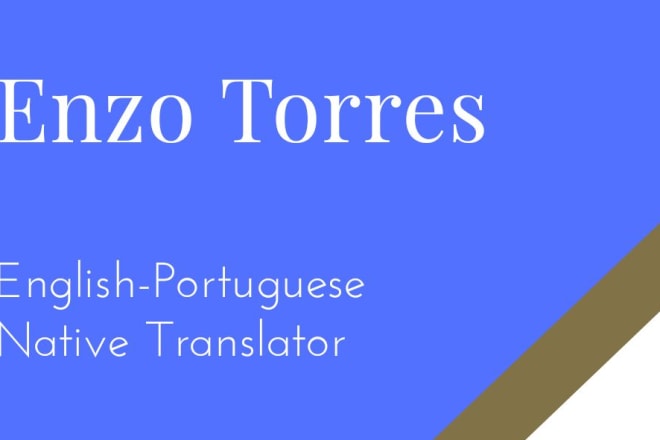 I will translate english to portuguese texts, subtitles and more