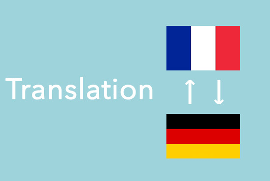 I will translate from german to french and from french to german