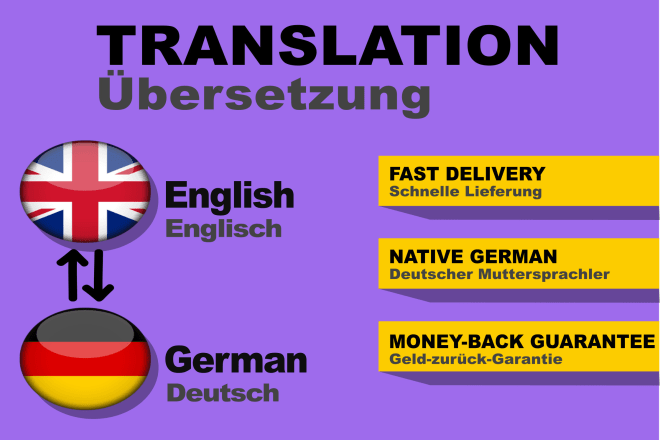I will translate german and english aka deutsch und englisch
