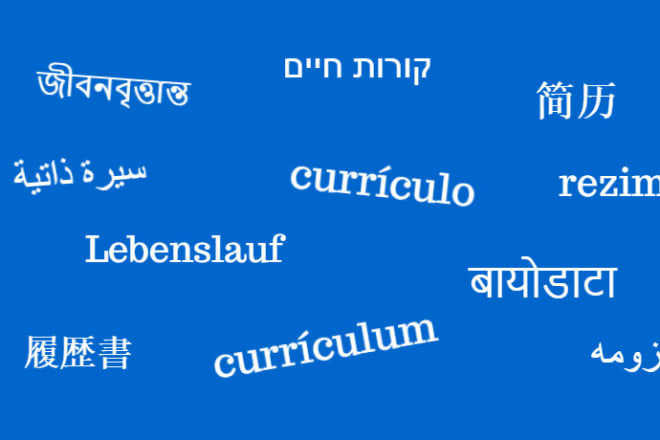 I will translate your CV from english to hebrew and vice versa