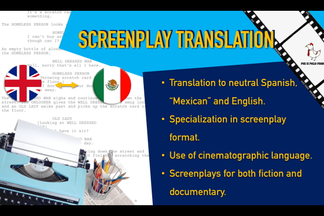 I will translate your screenplay english to spanish