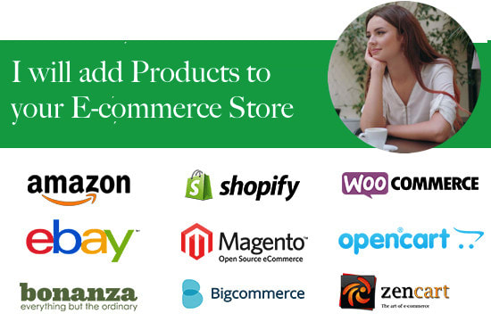 I will upload,add products to your ecommerce store