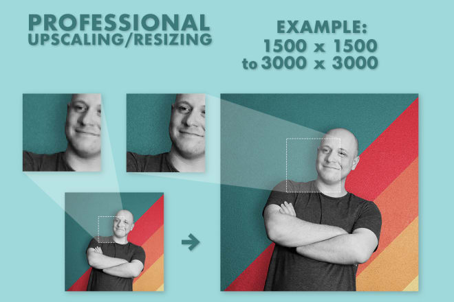 I will upscale, resize, and sharpen your low resolution images