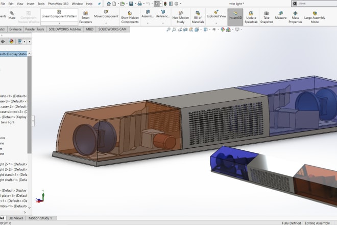 I will work on solidworks professional and create 3d models