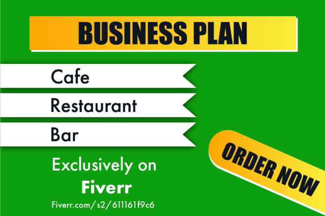I will write a food truck, restaurant, cafe or bar business plan