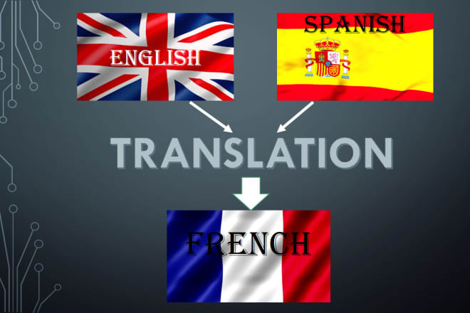 I will write a french translation from english or spanish