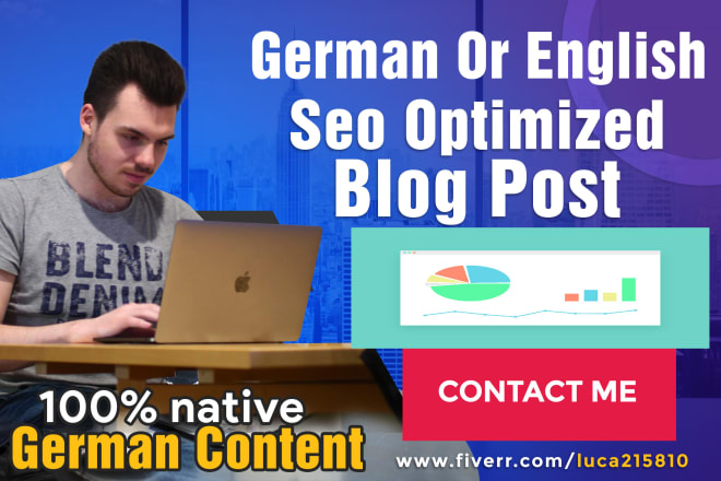 I will write a german or english SEO optimized blog article