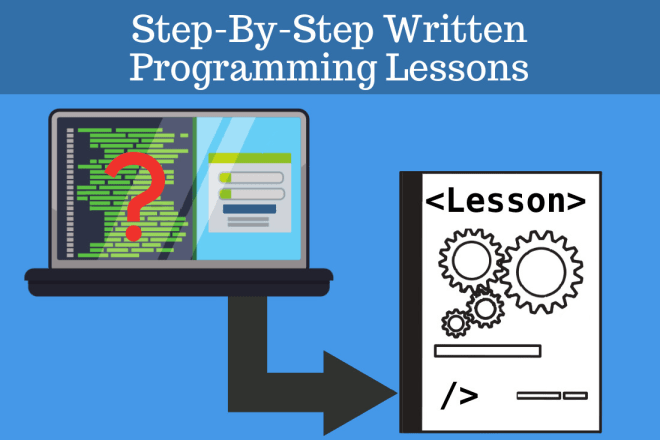 I will write a step by step lesson explaining a programming problem