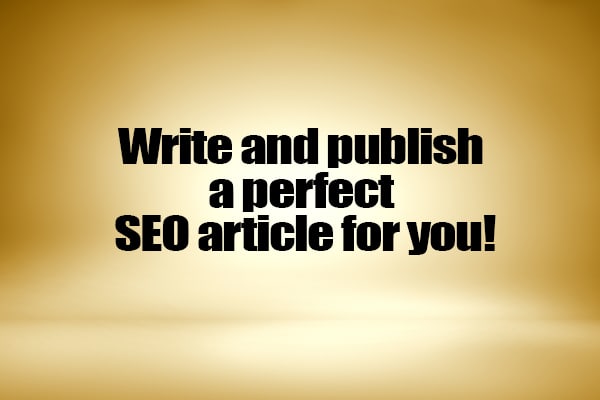 I will write an SEO article and publish it on a da 5 website