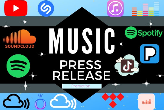 I will write and distribute your music press release to premium news sites