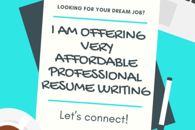 I will write best resume, sop, CV and cover letter for you