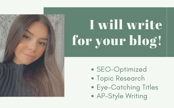 I will write engaging content for your blog