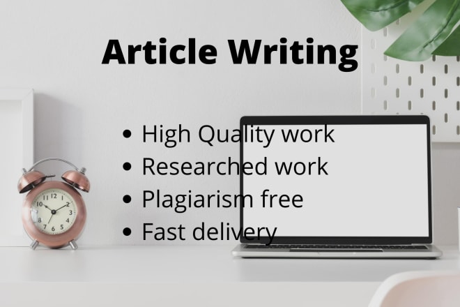 I will write great articles and superb blog posts