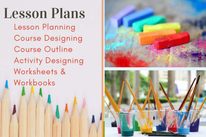 I will write lesson plans, course outline, and curriculum preschool