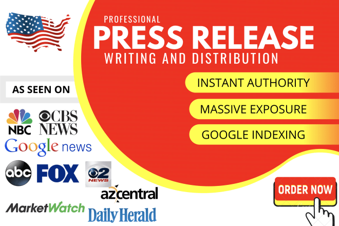 I will write press release with press release distribution