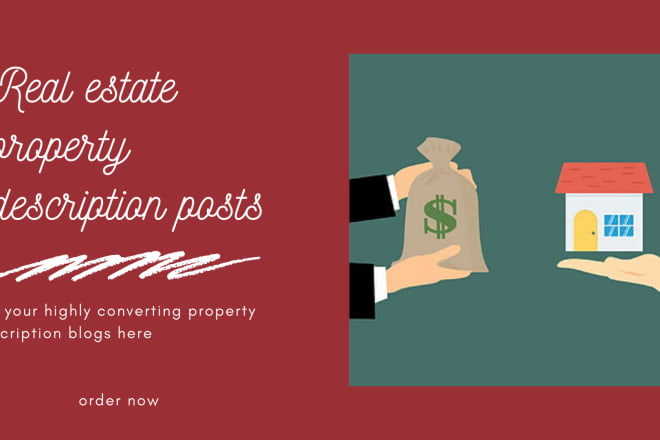 I will write real estate property description