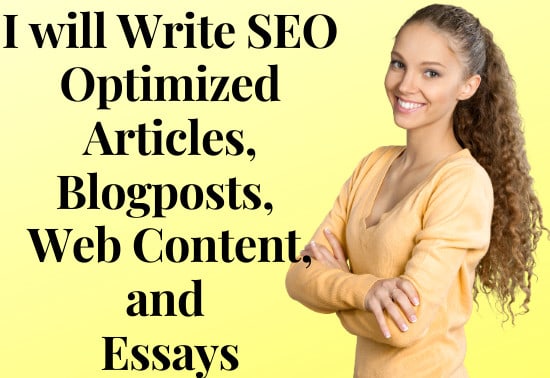 I will write you an article or blog post that is SEO friendly