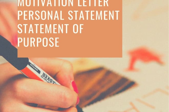 I will write your motivation letter for graduate school