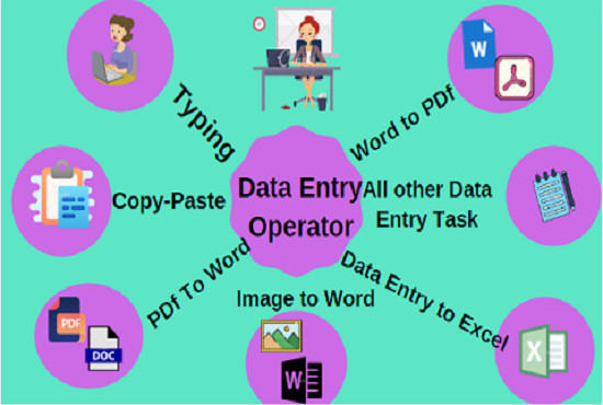 I will your data entry, data mining, scraping, pdf to word, scan to pdf, best worker