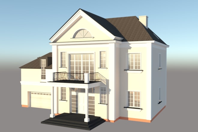 I will 3d model of house