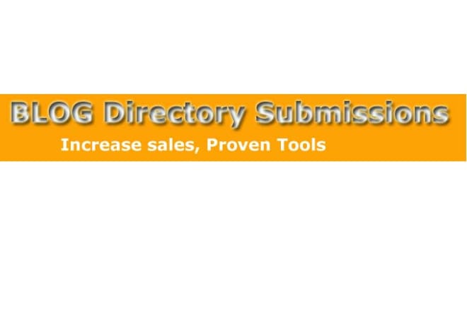 I will 50 blog directory submission service
