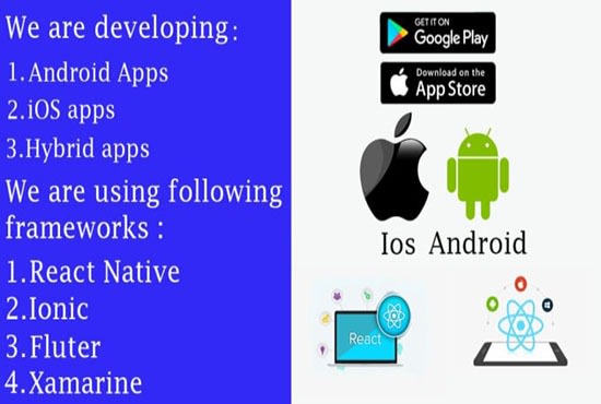 I will be react native app developer or do application development
