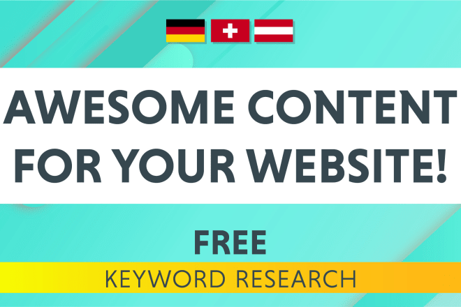 I will be your german SEO web copy content writer