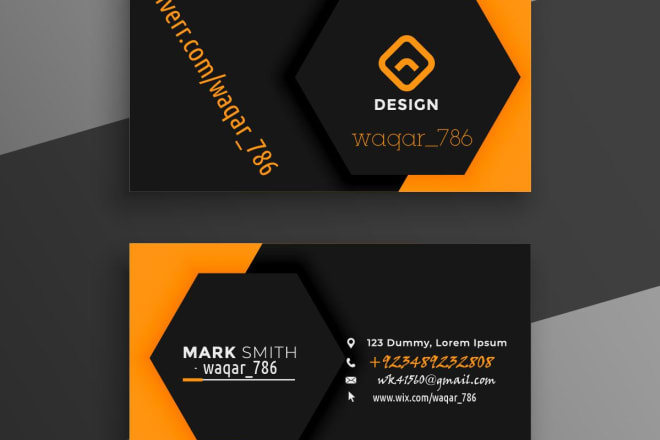 I will be your modern minimal business card maker