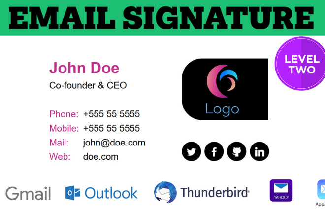 I will code your HTML email signature