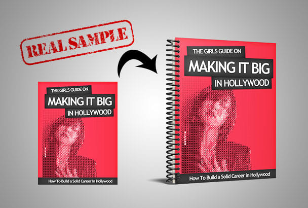 I will convert your 2d cover into 3d notebook or workbook spiral mockup