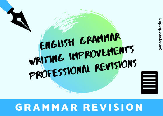 I will correct and revise your english grammar to make you sound professional