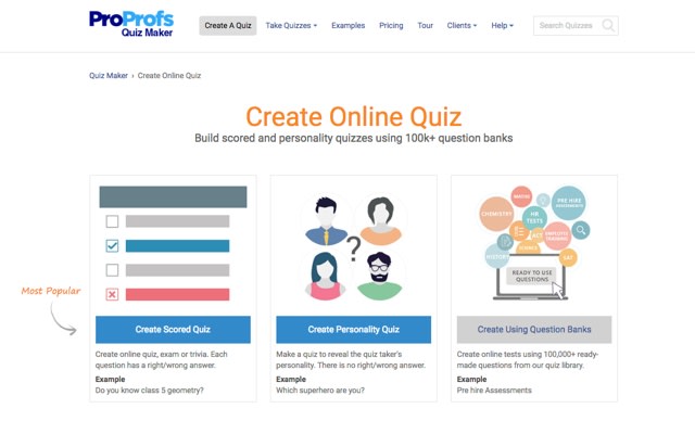 I will create a complete quiz website for your school, academy or office