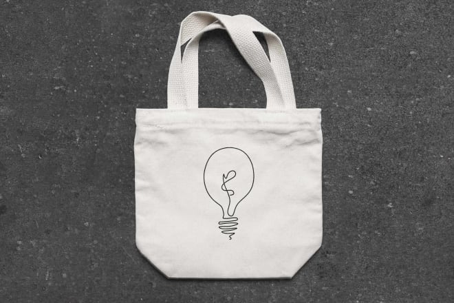 I will create a design or illustration for your canvas tote bag