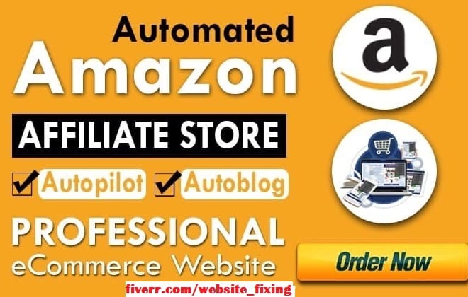 I will create amazon affiliate website for passive income