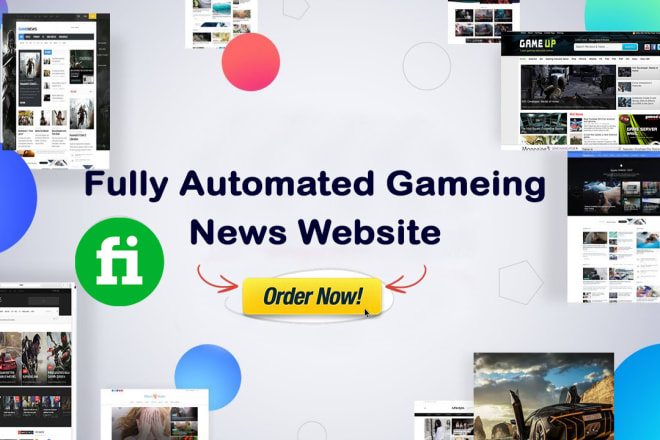 I will create autopilot gaming news website for passive income