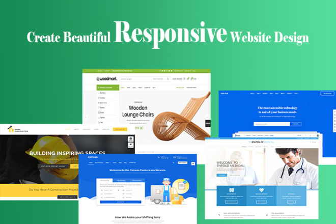 I will create beautiful responsive website design