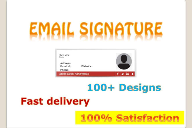 I will create clickable html email signatures for gmail, iphone etc