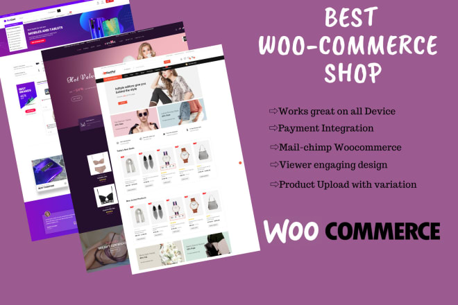 I will create online store with woocommerce or shopify