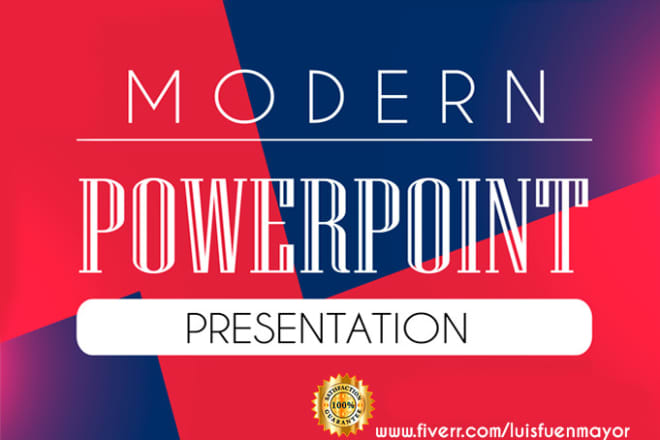 I will create or redesign your powerpoint presentation or brochure