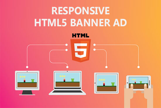 I will create responsive HTML5 banner ad