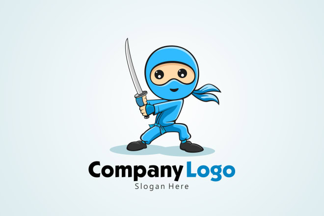 I will create simple character logo free vector file
