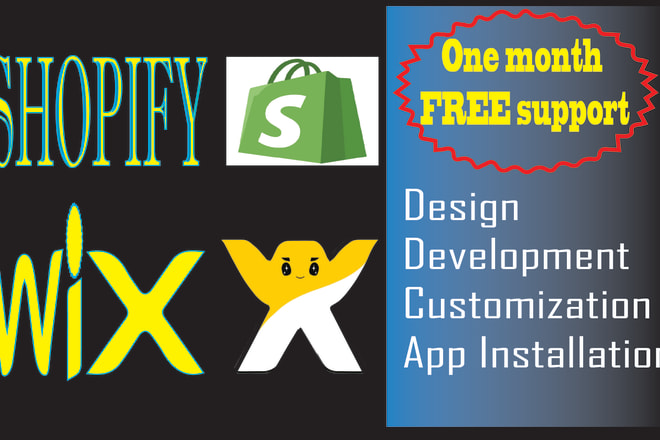 I will create wix store, shopify store or online store
