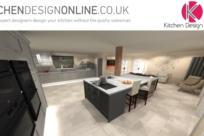 I will design a kitchen online UK specification