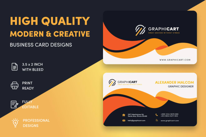 I will design a professional business card