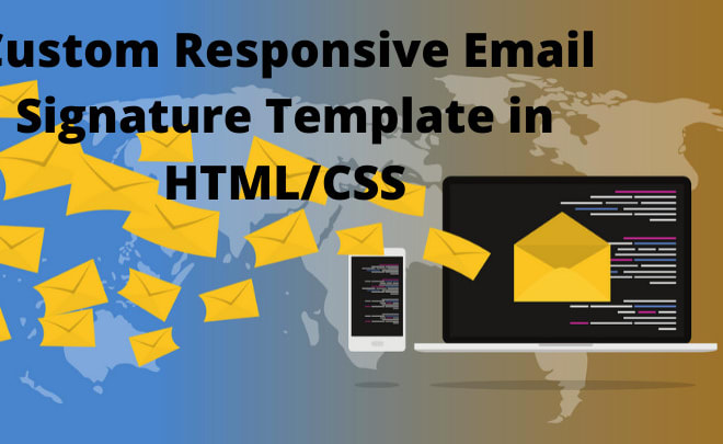 I will design a responsive email signature template