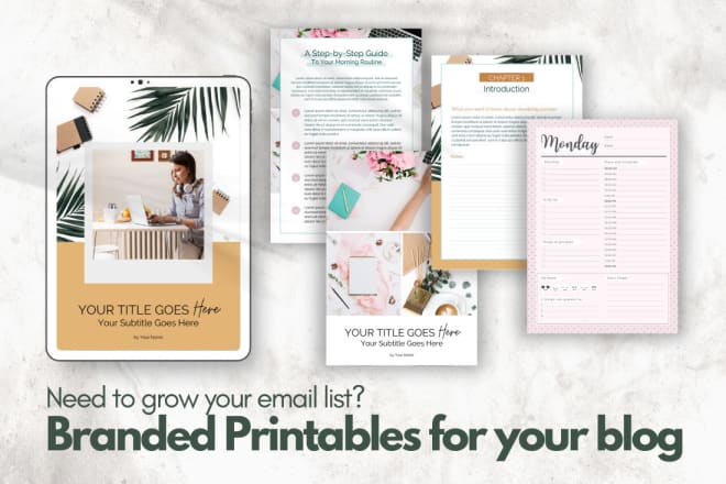 I will design a standout printable for your blog post