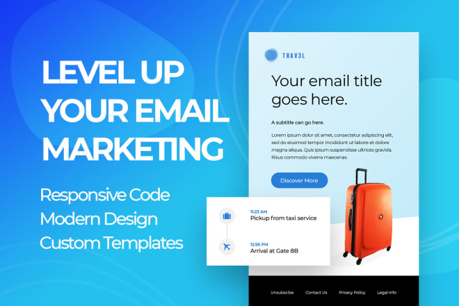 I will design and code beautiful responsive emails and newsletters