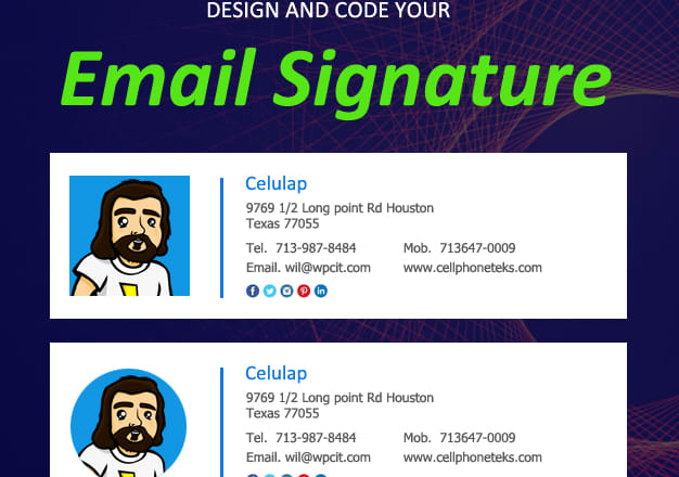 I will design and code your HTML email signature