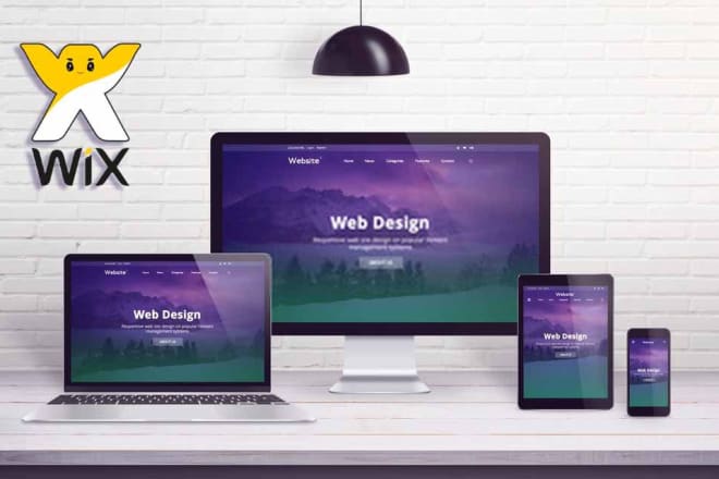 I will design beautiful wix websites with a free social media flyer